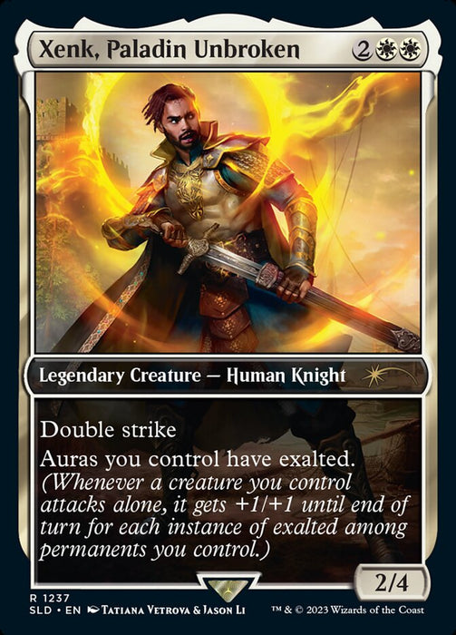 Xenk, Paladin Unbroken - Rashel, Fist of Torm - Full Art - Legendary - Inverted (Foil)