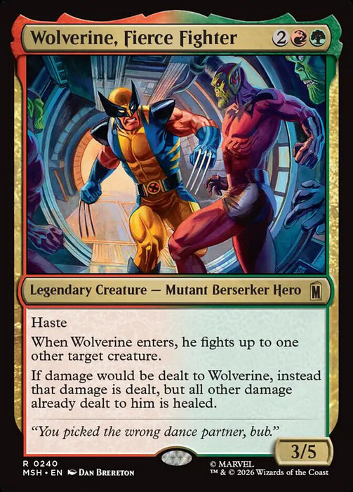 Wolverine, Fierce Fighter - Legendary (Foil)