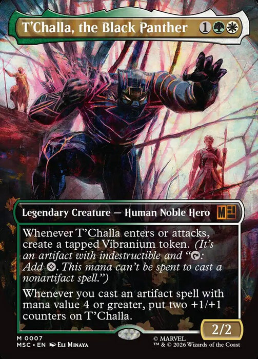T'Challa, the Black Panther - Borderless - Inverted - Legendary