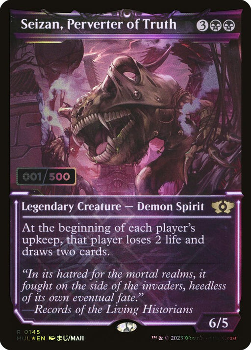 Seizan, Perverter of Truth - Full Art - Inverted - Legendary - Showcase (Foil)