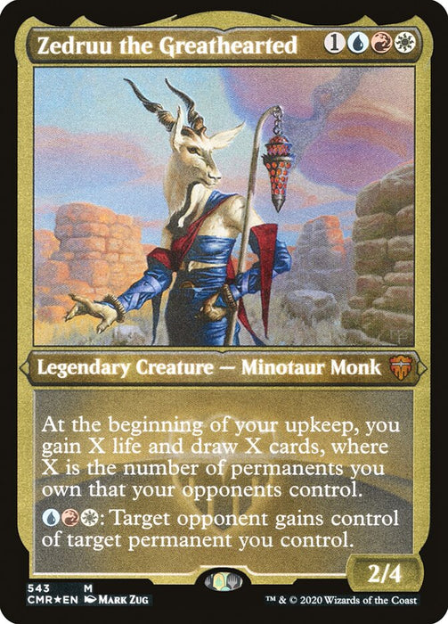 Zedruu the Greathearted - Etched - Inverted - Legendary - Etched (Foil)