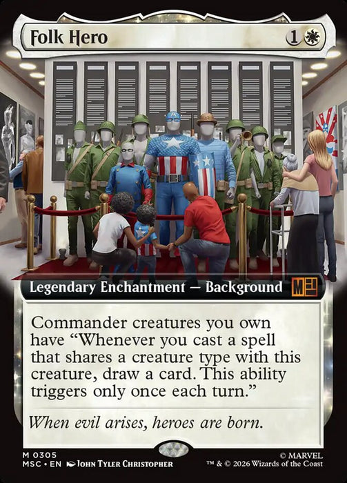 Folk Hero - Enchantment - Extended Art - Legendary