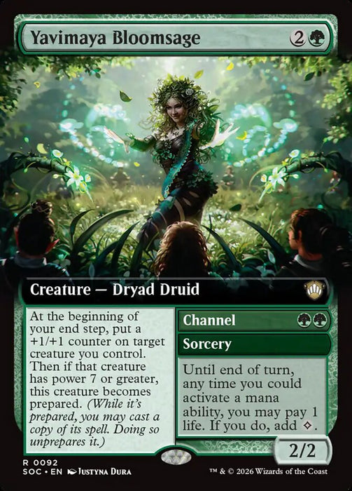 Yavimaya Bloomsage // Channel - Extended Art