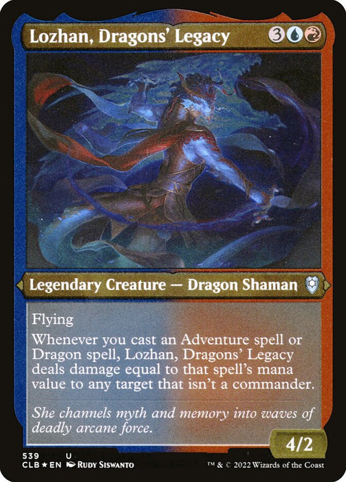 Lozhan, Dragons' Legacy - Etched - Inverted - Legendary - Etched (Foil)