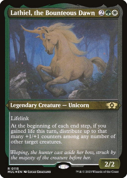 Lathiel, the Bounteous Dawn - Etched - Inverted - Legendary - Etched (Foil)