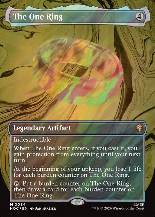 The One Ring - Borderless - Inverted - Legendary - Surge Foil (Foil)