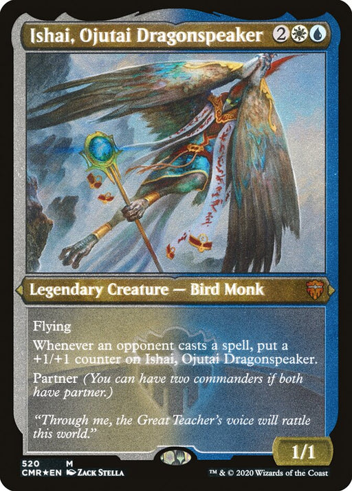 Ishai, Ojutai Dragonspeaker - Etched - Inverted - Legendary - Etched (Foil)