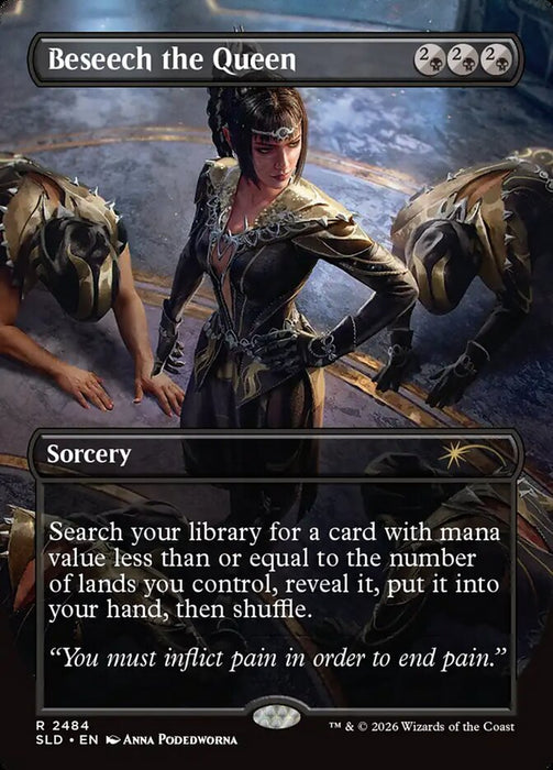 Beseech the Queen - Borderless - Full Art - Inverted