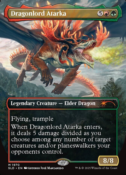 Dragonlord Atarka // Dragonlord Atarka - Borderless - Full Art - Legendary