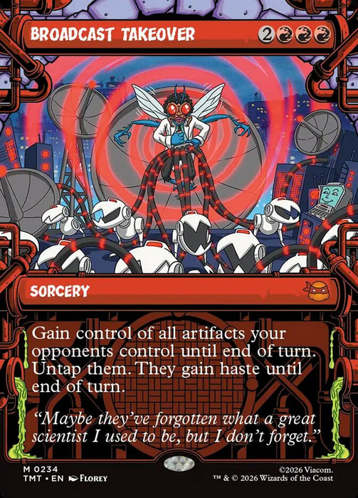 Broadcast Takeover - Borderless - Inverted - Showcase (Foil)