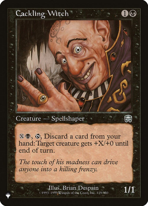 Cackling Witch - Retro Frame