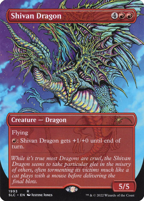 Shivan Dragon - Borderless - Full Art - Inverted