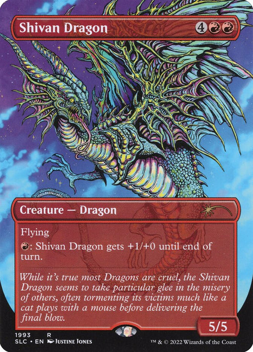 Shivan Dragon - Borderless - Full Art - Inverted (Foil)