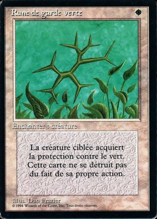Rune de garde verte - Green Ward