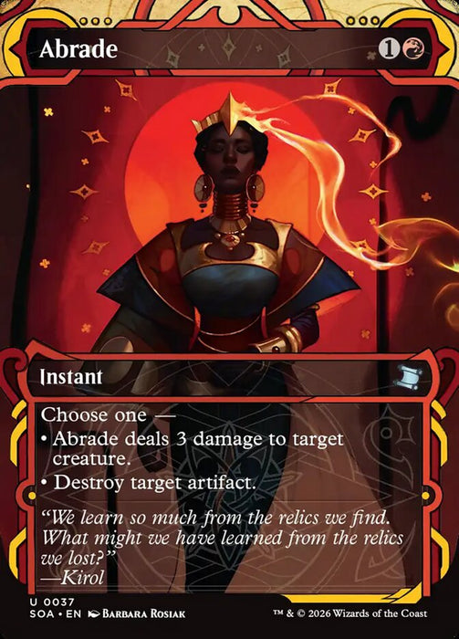 Abrade - Borderless - Inverted - Showcase (Foil)