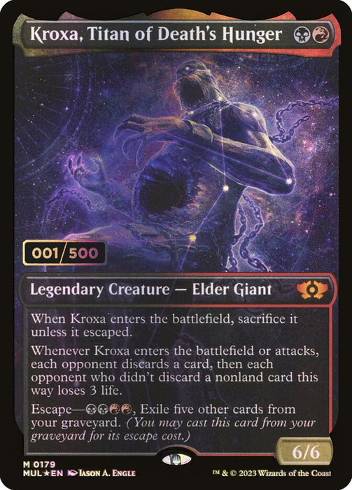 Kroxa, Titan of Death's Hunger - Full Art - Inverted - Legendary - Showcase (Foil)