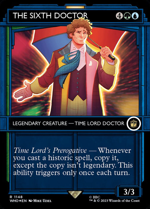 The Sixth Doctor - Borderless - Inverted - Legendary - Showcase - Surge Foil (Foil)