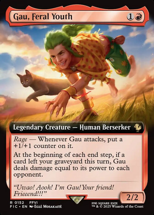 Gau, Feral Youth - Extended Art - Legendary