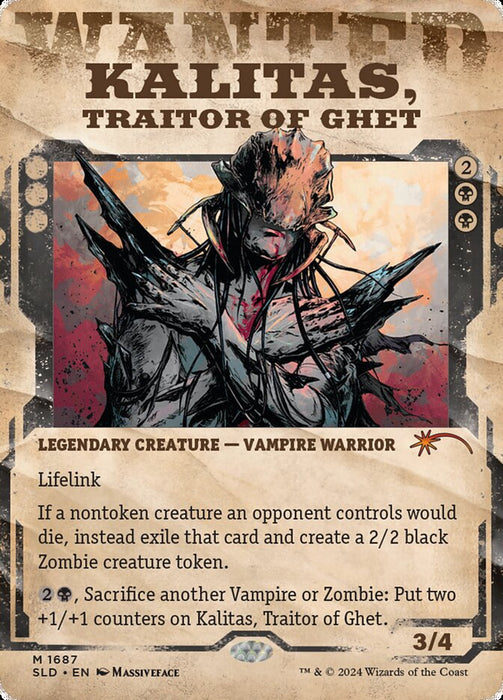 Kalitas, Traitor of Ghet - Borderless - Showcase - Legendary