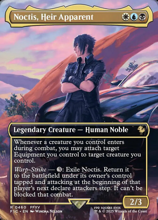 Noctis, Heir Apparent - Borderless - Full Art - Inverted - Legendary (Foil)