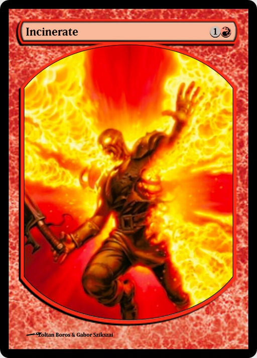 Incinerate - Textless - Full Art (Foil)
