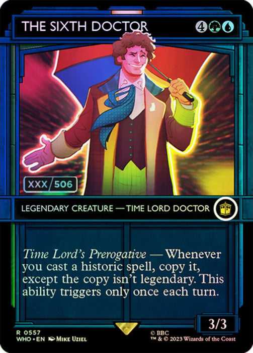 The Sixth Doctor - Borderless - Inverted - Legendary - Showcase (Foil)