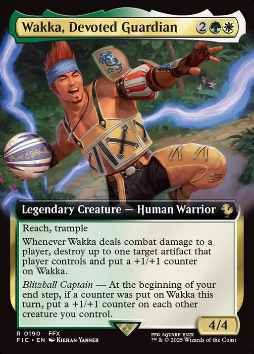 Wakka, Devoted Guardian - Extended Art - Legendary (Foil)