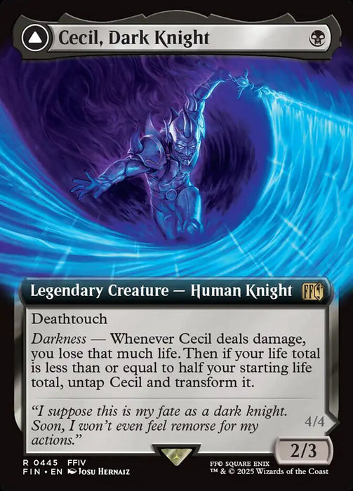 Cecil, Dark Knight // Cecil, Redeemed Paladin - Legendary - Extended Art (Foil)