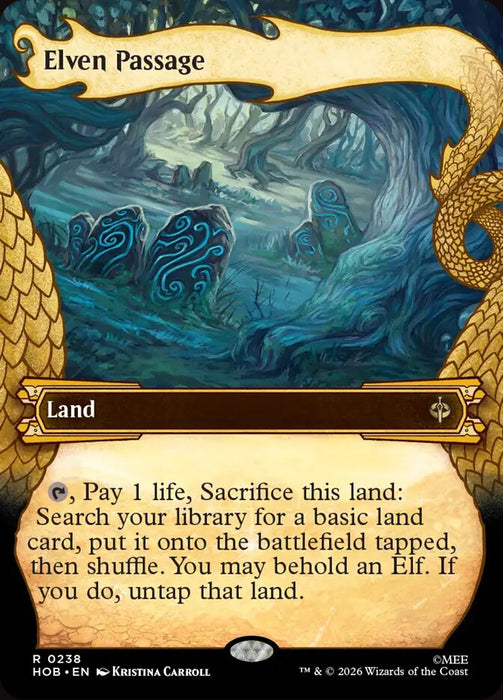 Elven Passage - Borderless - Showcase (Foil)
