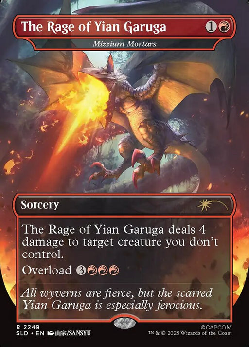 The Rage of Yian Garuga - Mizzium Mortars - Borderless - Full Art - Inverted
