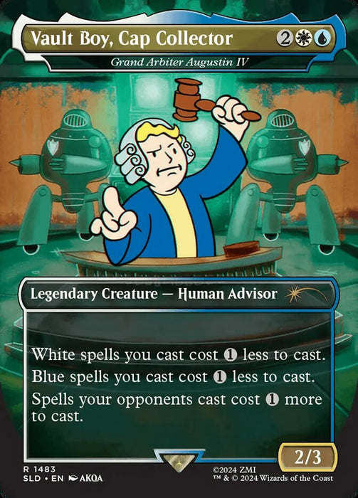 Vault Boy, Cap Collector - Grand Arbiter Augustin IV - Borderless - Legendary