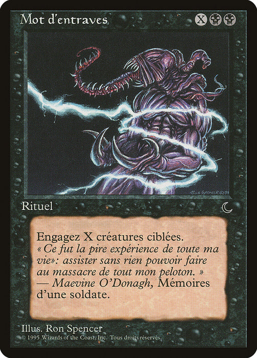 Mot d'entraves - Word of Binding