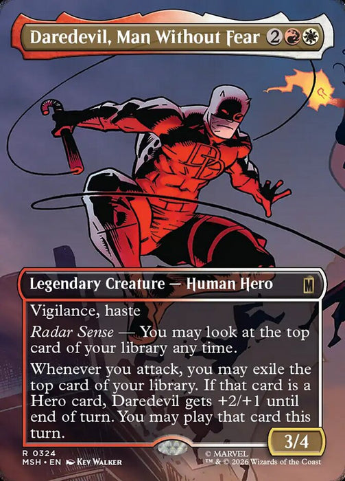 Daredevil, Man Without Fear - Borderless - Inverted - Legendary