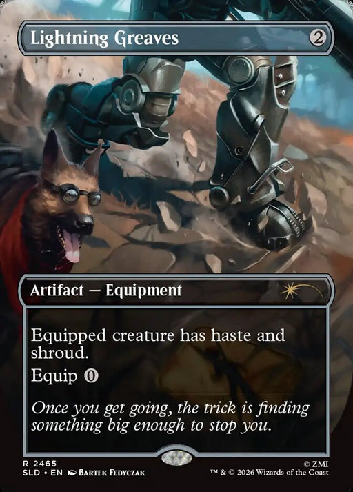 Lightning Greaves - Borderless - Full Art - Inverted (Foil)