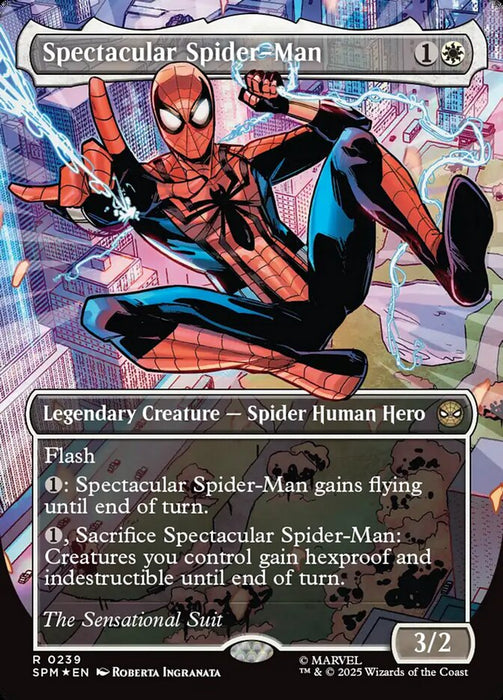Spectacular Spider-Man - Borderless - Full Art - Inverted - Legendary - Textured (Foil)