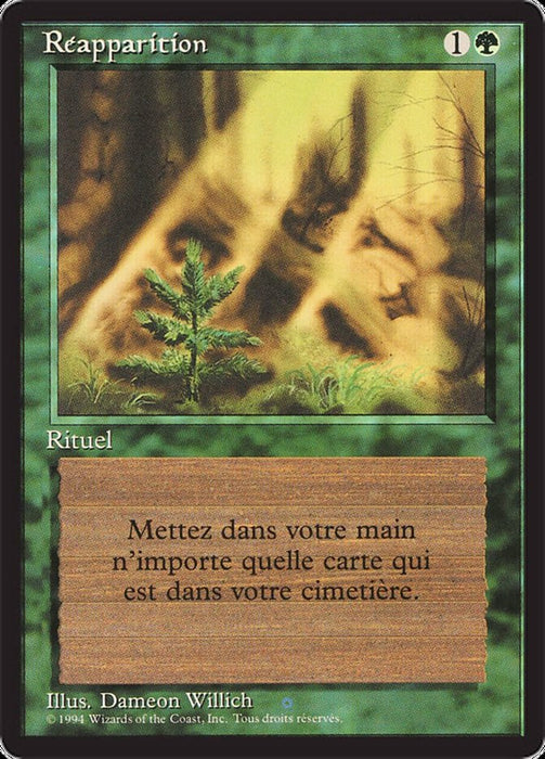 Réapparition - Regrowth