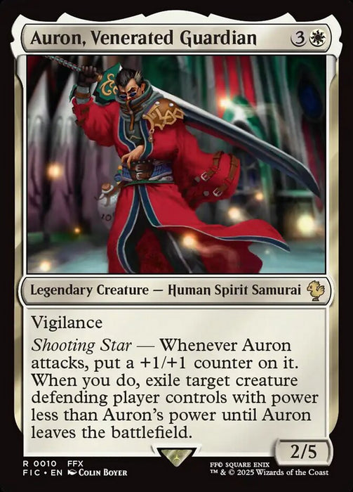 Auron, Venerated Guardian - Legendary - Surge Foil (Foil)