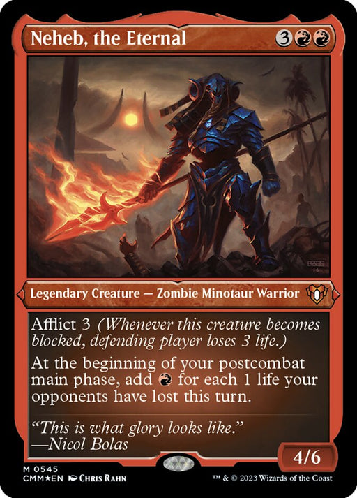 Neheb, the Eternal - Etched - Inverted - Legendary - Etched (Foil)