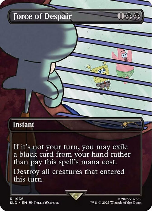 Force of Despair - Borderless - Full Art - Inverted