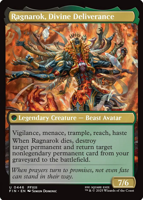 Ragnarok, Divine Deliverance // Vanille, Cheerful l'Cie - Legendary - Extended Art
