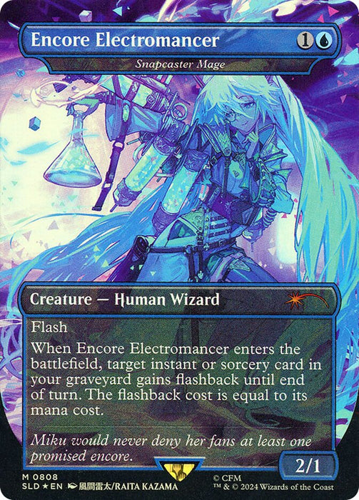 Encore Electromancer - Snapcaster Mage - Full Art - Inverted
