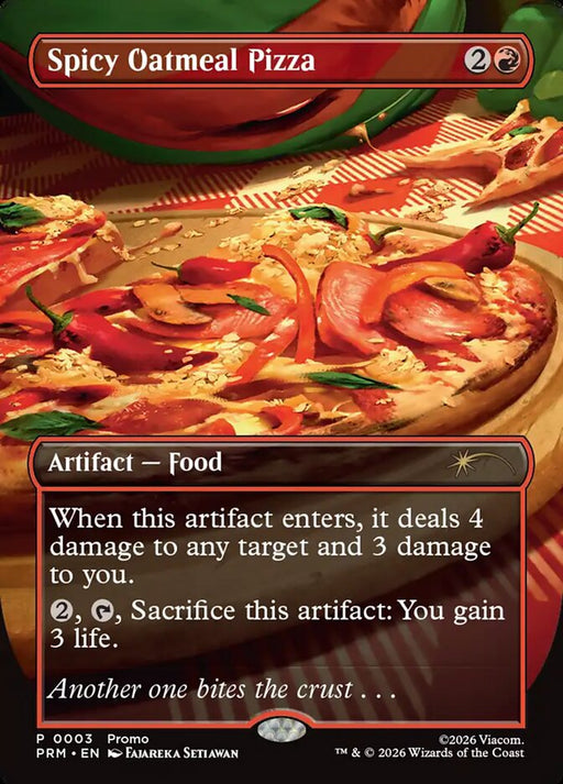 Spicy Oatmeal Pizza - Borderless - Inverted