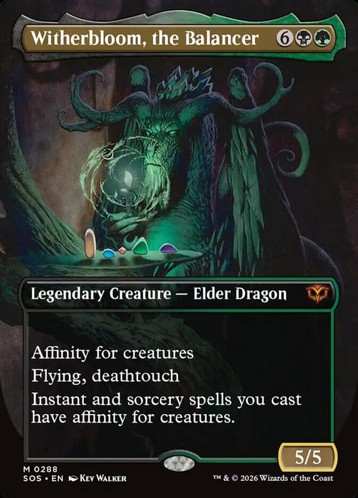 Witherbloom, the Balancer - Borderless - Full Art - Inverted - Legendary