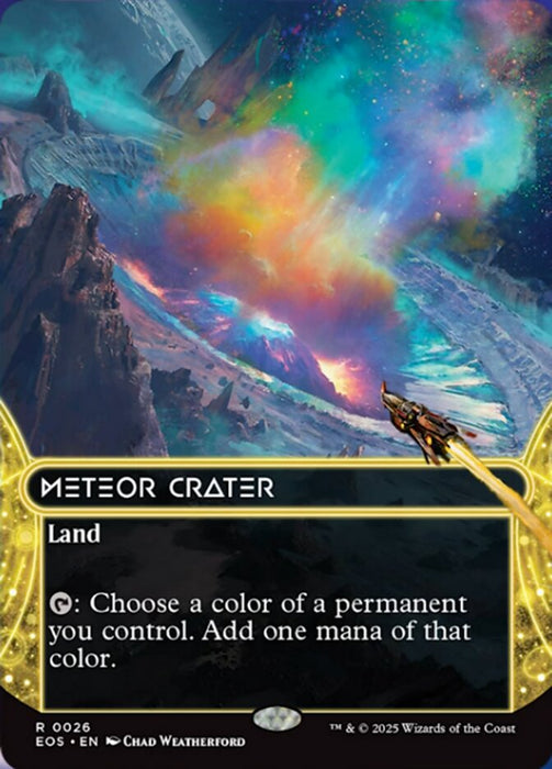 Meteor Crater - Borderless - Full Art - Inverted (Foil)