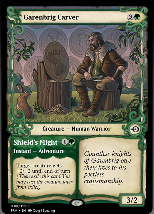 Garenbrig Carver // Shield's Might (Foil)