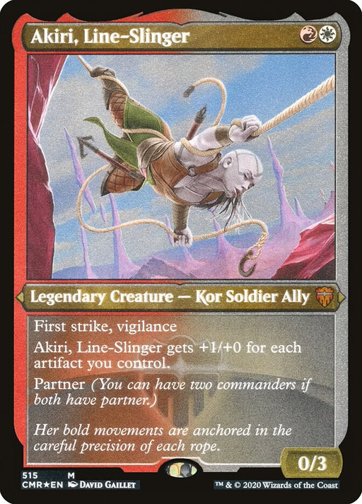 Akiri, Line-Slinger - Etched - Inverted - Legendary - Etched (Foil)