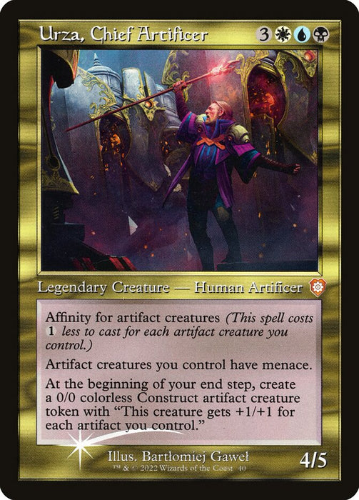 Urza, Chief Artificer - Retro Frame - Etched (Foil)