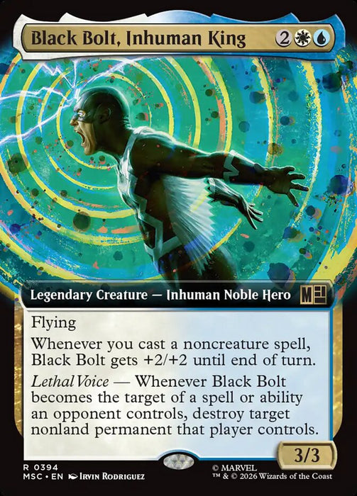 Black Bolt, Inhuman King - Extended Art - Legendary