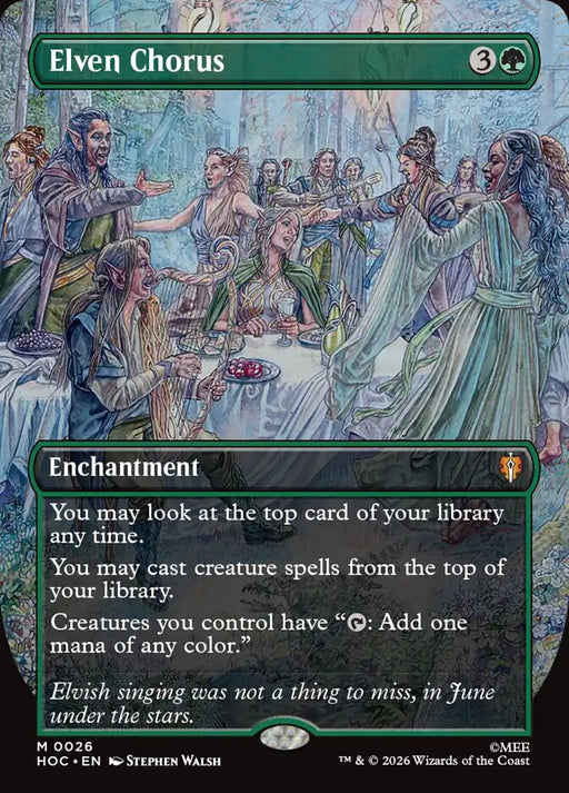Elven Chorus - Borderless (Foil)