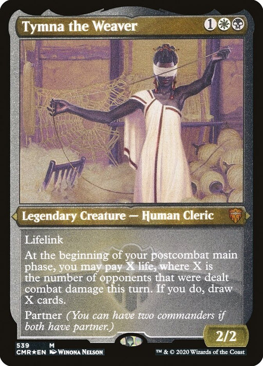 Tymna the Weaver - Etched - Inverted - Legendary - Etched (Foil)